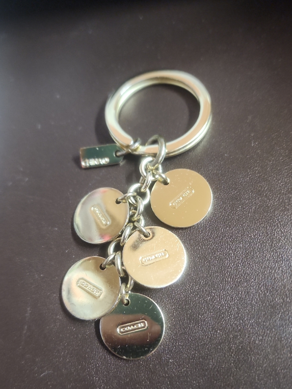 Coach Crystal Letters Keychain With Micro Made In Tag - Picture 6 of 7